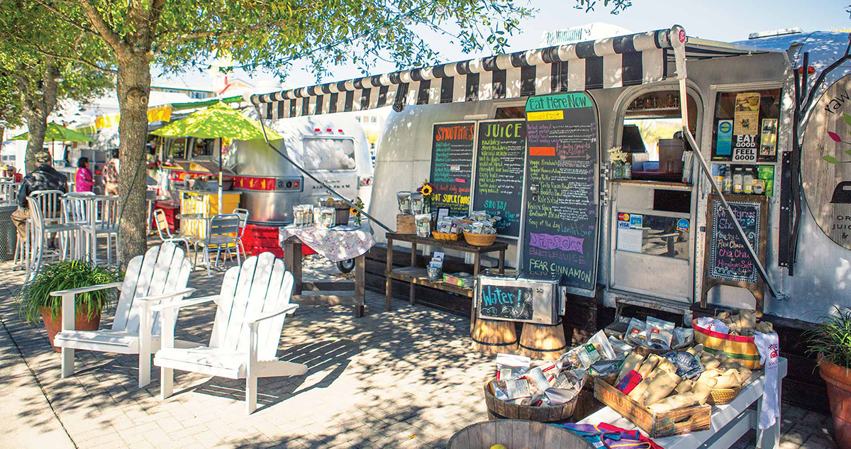 Seaside Airstream food trucks on 30A
